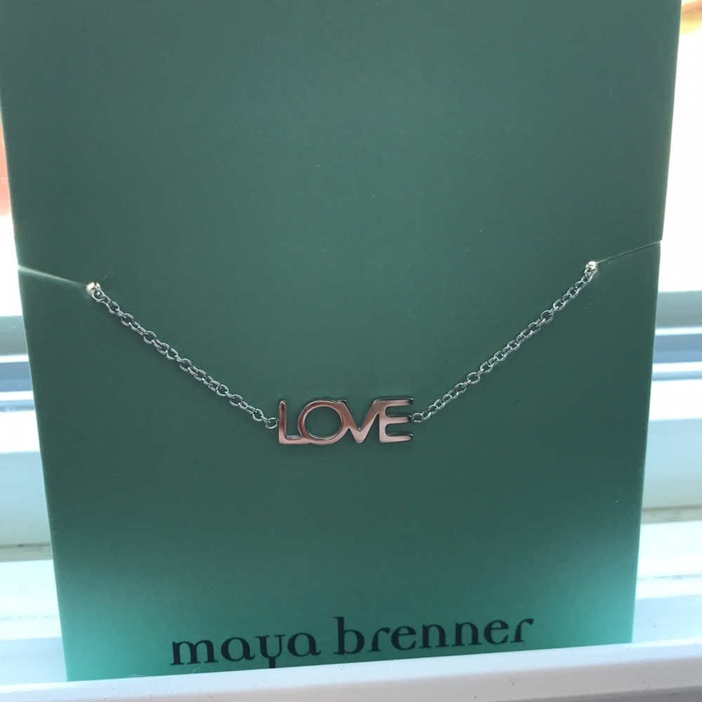 Maya Brenner “LOVE” bracelet silver